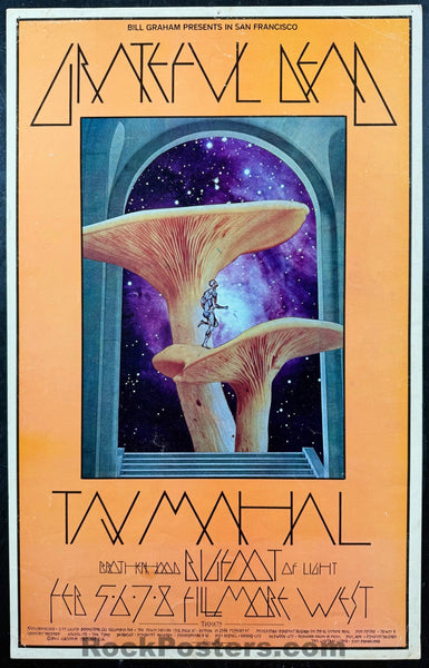 AUCTION - BG-216 - Grateful Dead - David Singer - 1970 Poster - Fillmore West - Excellent