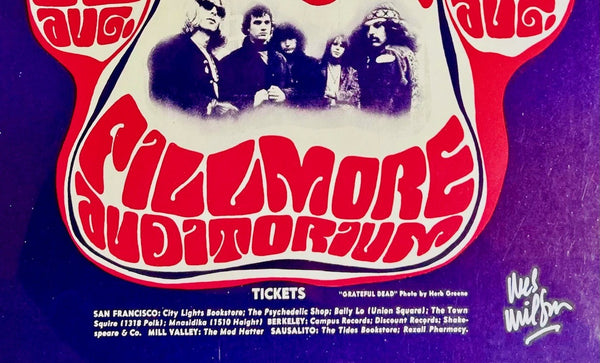 BG-23 - Grateful Dead - Wes Wilson Signed - 1966 Poster - Fillmore Auditorium - CGC Graded 9.4