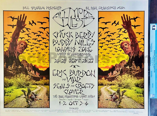 BG-250 - Chuck Berry/Eric Burdon - David Singer Signed - 1970