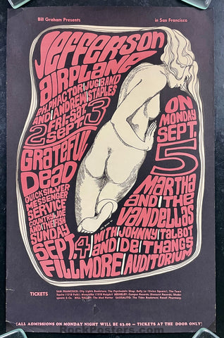AUCTION - BG-26 - Grateful Dead -  Wes Wilson - Fillmore Auditorium - 1966 Poster - Excellent