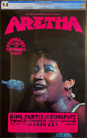 BG-272 - Aretha Franklin - David Singer - 1971 Poster - Fillmore West - CGC Graded 9.8