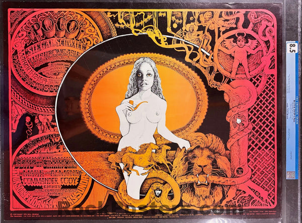 BG-273/274 - Poco - Commander Cody - Norman Orr Signed - 1971 Poster - Fillmore West - CGC Graded 8.5