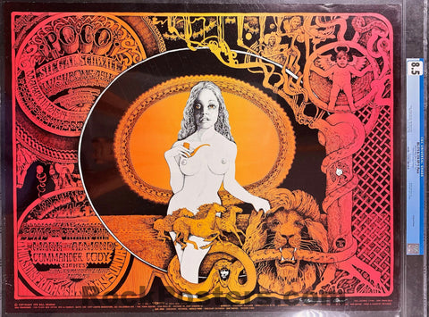 BG-273/274 - Poco - Commander Cody - Norman Orr Signed - 1971 Poster - Fillmore West - CGC Graded 8.5