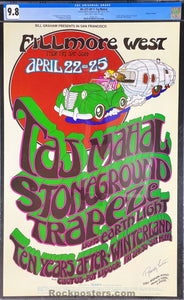 BG-277 - Taj Mahal - Randy Tuten Signed - 1971 Poster - Fillmore West & Winterland - CGC Graded 9.8