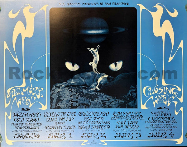 AUCTION - BG-287 - Grateful Dead - 1971 Poster - Fillmore West Closing - Near Mint