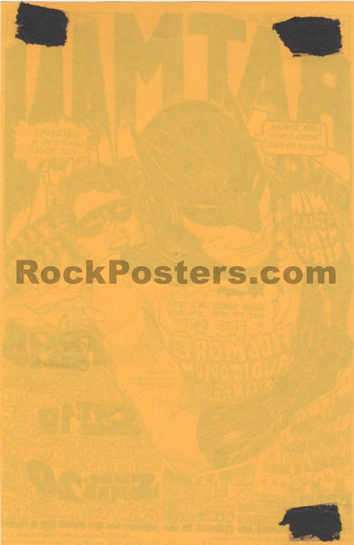 BG-2 - "Batman" - Mystery Trend/Quicksilver - Wes Wilson  - 1966  Handbill - Fillmore Auditorium - Excellent