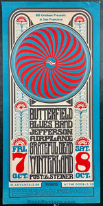 AUCTION - BG-30 - Grateful Dead - Wes Wilson - Fillmore Auditorium - 1966 Poster - Very Good