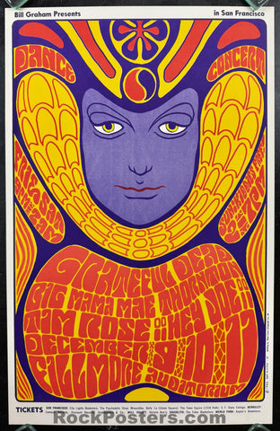 AUCTION - BG-41 - Grateful Dead - Wes Wilson - 1966 Poster - Fillmore Auditorium - Near Mint