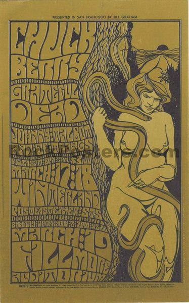 BG-55 -Type B - Grateful Dead - Wes Wilson - 1967 Postcard - Winterland - Excellent
