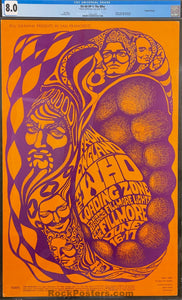 AUCTION - BG-68 - The Who - Bonnie MacLean - 1967 Poster - Fillmore Auditorium - CGC Graded 8.0