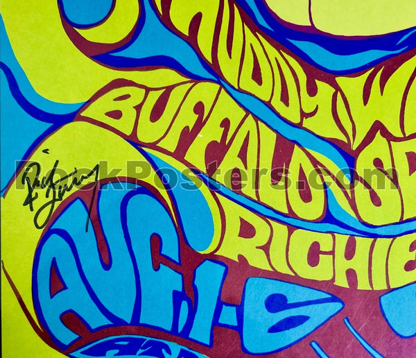 BG-76 - Buffalo Springfield - Muddy Waters - Richie Furay Signed - 1967 Poster - Fillmore Auditorium - CGC Graded 9.8