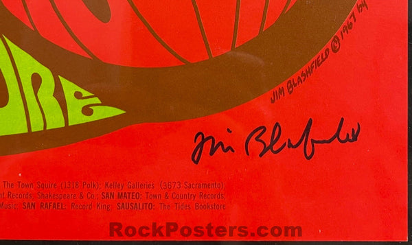 AUCTION - BG-78 - Count Basie/Chuck Berry - Jim Blashfield Signed - 1967 Poster - Fillmore Auditorium - CGC Graded 9.8