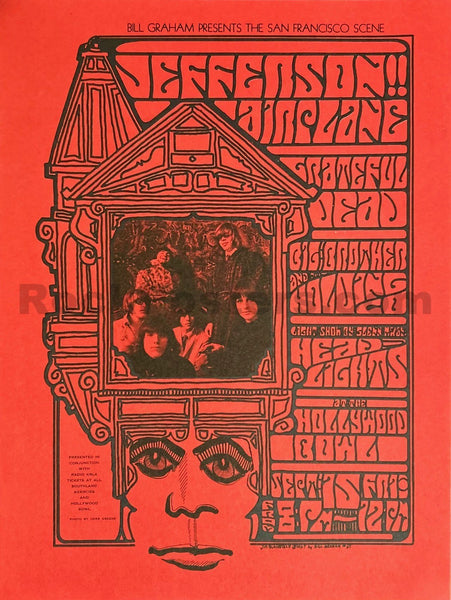 AUCTION - Grateful Dead/Jefferson Airplane - BG 81 - Jim Blashfield - 1967 Concert Program - Near Mint