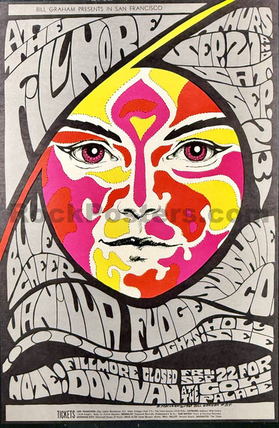 AUCTION - BG-84 -  Blue Cheer - Bonnie MacLean - 1967 Poster - Near Mint - SF Rock Posters & Collectibles