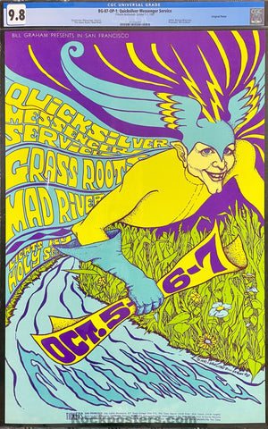 BG-87 - Quicksilver Messenger - Bonnie MacLean - 1967 Poster - Fillmore Auditorium - CGC Graded 9.8