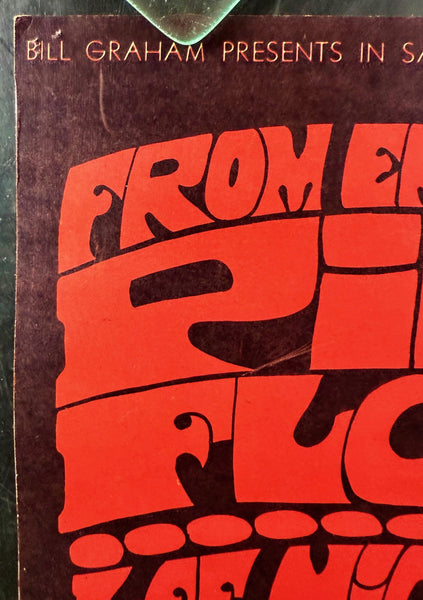 AUCTION - BG-90 - Pink Floyd - Bonnie MacLean - 1967 Poster - Fillmore Auditorium - Excellent