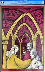 BG-91 - Pink Floyd/Janis Joplin - Bonnie MacLean - 1967 Poster - Fillmore & Winterland - CGC Graded 9.8