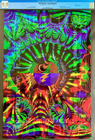 BGP-108 - Grateful Dead - Mardi Gras 1995 Poster - Oakland Arena - CGC Graded 9.9 Mint