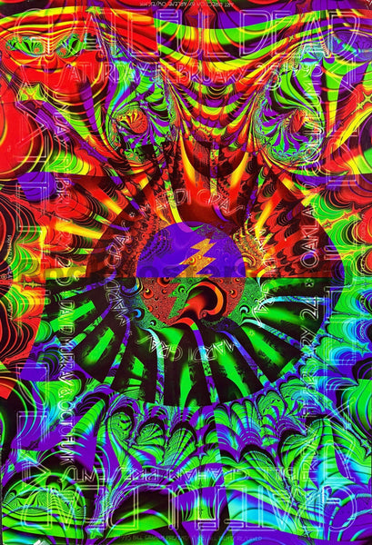 BGP-108 - Grateful Dead - Mardi Gras 1995 Poster - Oakland Arena - Very Good