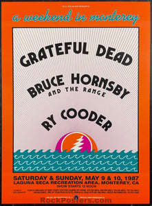 BGP-11 - Grateful Dead Ry Cooder - Arlene Owseichik -  1987 Poster - Monterey - Near Mint