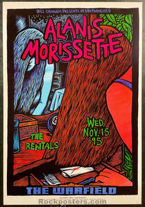 BGP-133 - Alanis Morissette - 1995  Poster - Warfield Theater - Near Mint Minus
