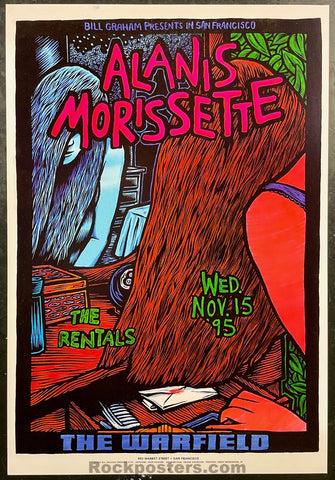 BGP-133 - Alanis Morissette - 1995  Poster - Warfield Theater - Near Mint Minus