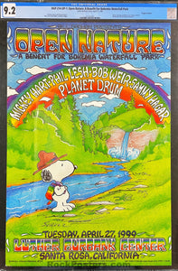 BGP-214 - Bob Weir Phil Lesh - Mickey Hart Sammy Hagar - 1999 Poster - Santa Rosa - CGC Graded 9.2