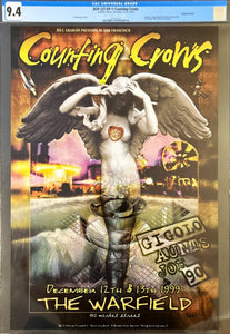 AUCTION - BGP-227 - Counting Crows - 1999 Poster - Warfield Theater - CGC Graded 9.4