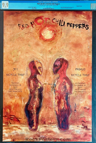 BGP-228 - Red Hot Chili Peppers - 311/Primus - 1999 Poster - Cow Palace S.F. - CGC Graded 9.9