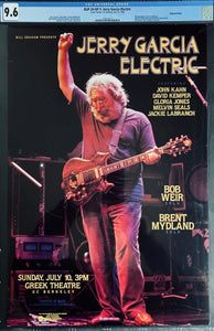 BGP-24 - Jerry Garcia Band - 1989 Poster - Greek Theater - CGC Graded 9.6