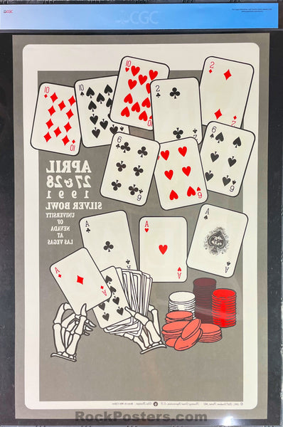 BGP-41 - Grateful Dead - Santana - 1992 Poster - Las Vegas - CGC Graded 10 GEM MINT - SF Rock Posters & Collectibles