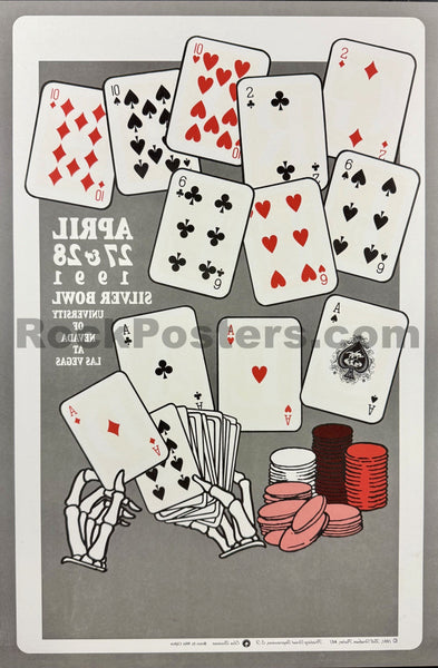 BGP-41 - Grateful Dead - Santana - 1991 Poster - Las Vegas - Mint - SF Rock Posters & Collectibles