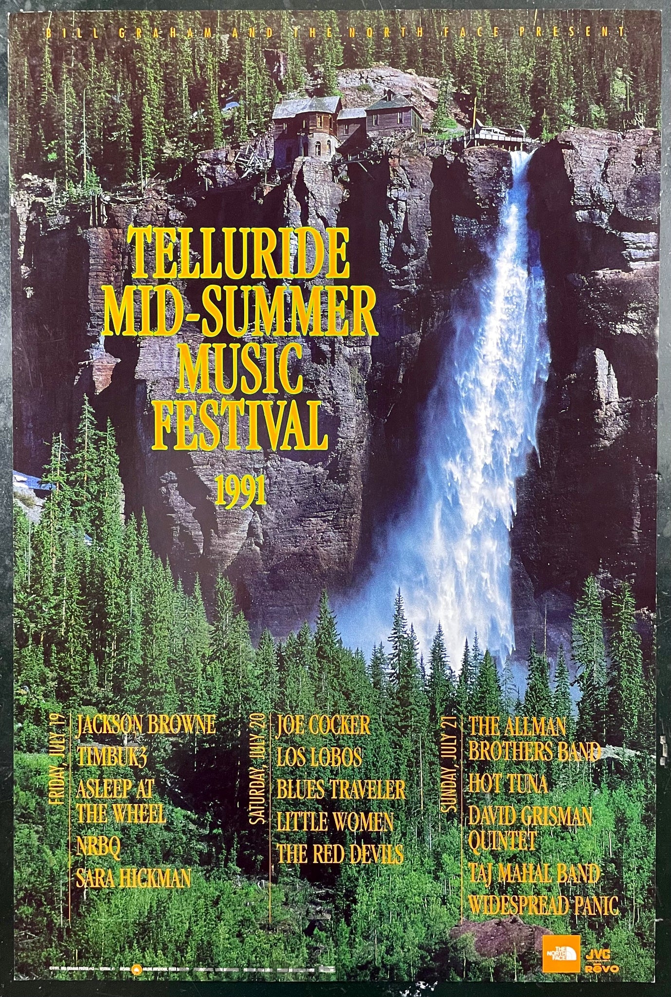 BGP-43 - Telluride Mid-Summer Music Festival - 1991 Concert Poster - Telluride, CO - Near Mint Minus