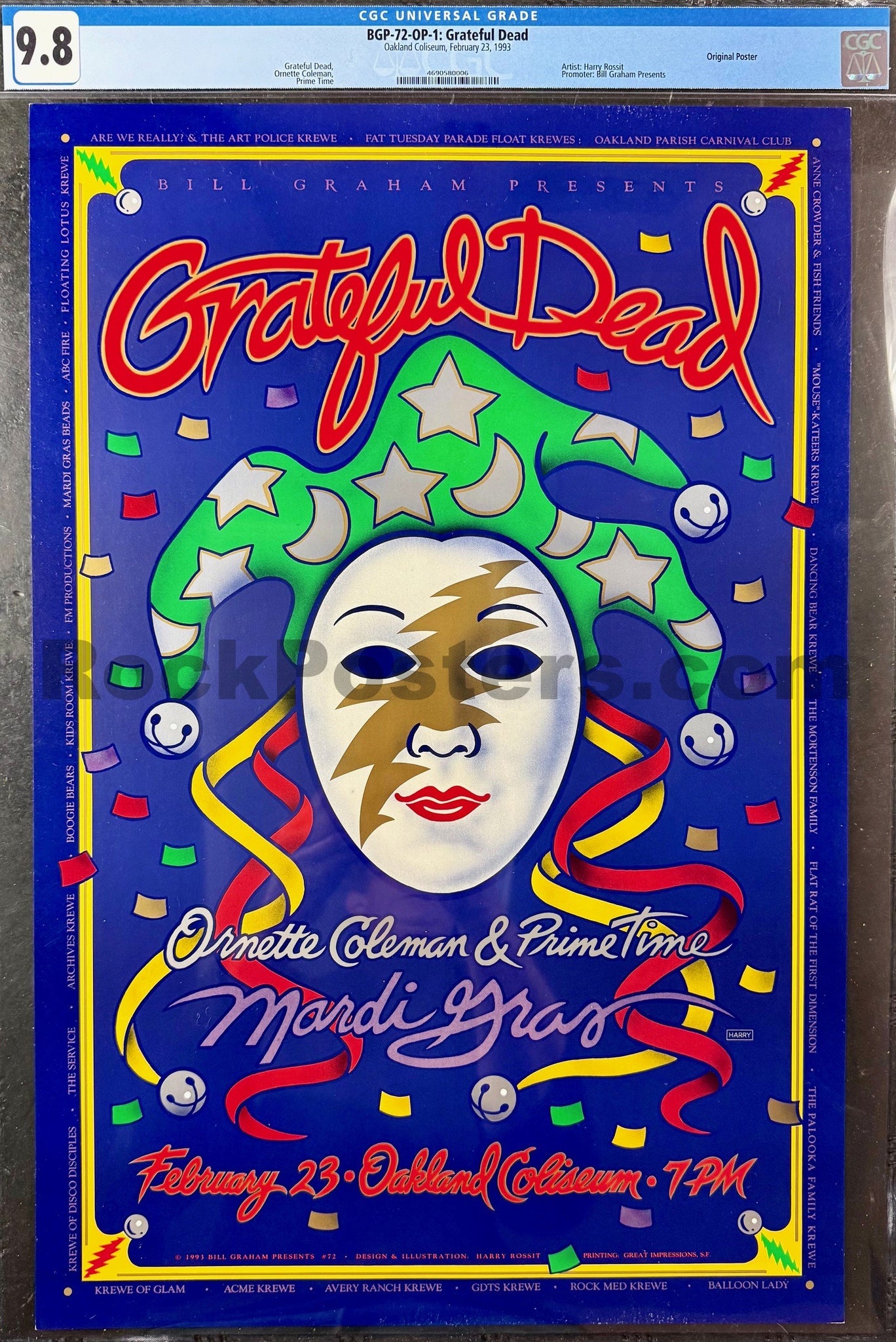 BGP-72 - Grateful Dead - Ornette Coleman - Mardi Gras - 1993