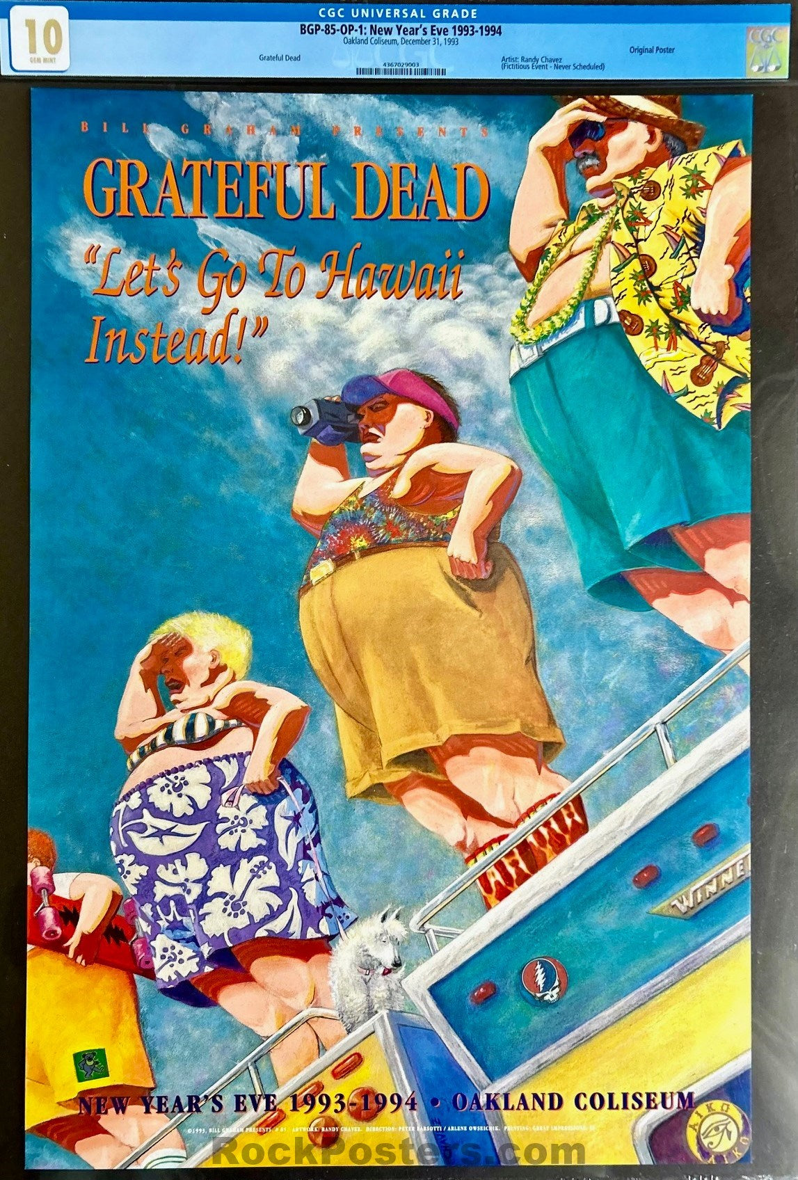 BGP-85 - Grateful Dead - New Year's 1993 Poster - Oakland Coliseum