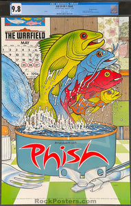 BGP-93 - Phish - Harry Rossit - 1994 Poster - Warfield Theater - CGC Graded 9.8