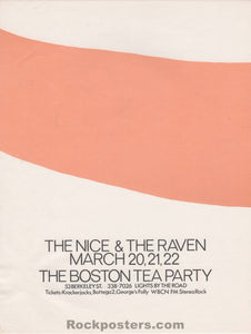 AUCTION - The Nice Keith Emerson - 1970 Handbill - Boston Tea Party - Near Mint Minus