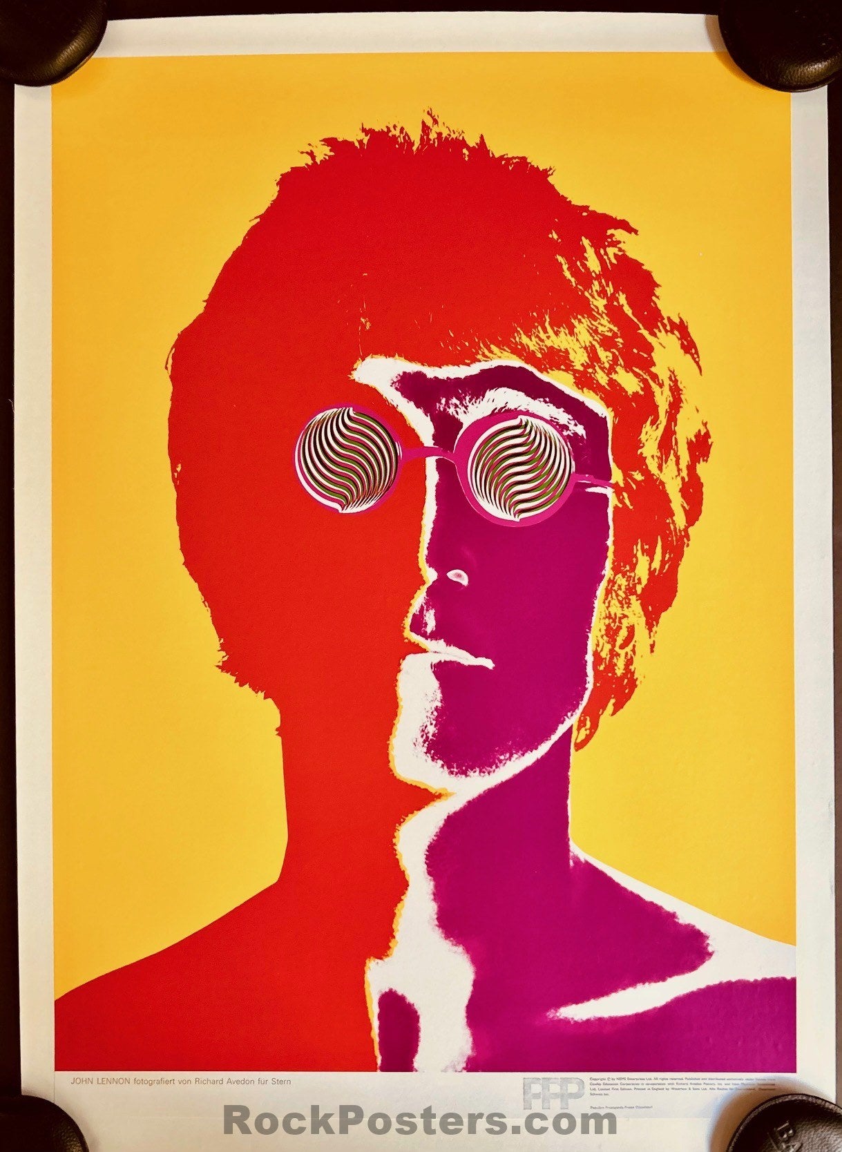 AUCTION - John Lennon - Stern Magazine - Richard Avedon - 1967 Poster - Near Mint
