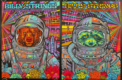 AUCTION - Billy Strings - Huntsville '23 - Todd Slater - Two Poster Set - Artist Editions of 50 - Mint