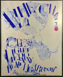 AUCTION - Blue Cheer - Kenvin Lyman - Salt Lake City - 1968 Concert Poster - Excellent