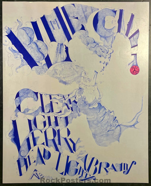 AUCTION - Blue Cheer - Kenvin Lyman - Salt Lake City - 1968 Concert Poster - Excellent