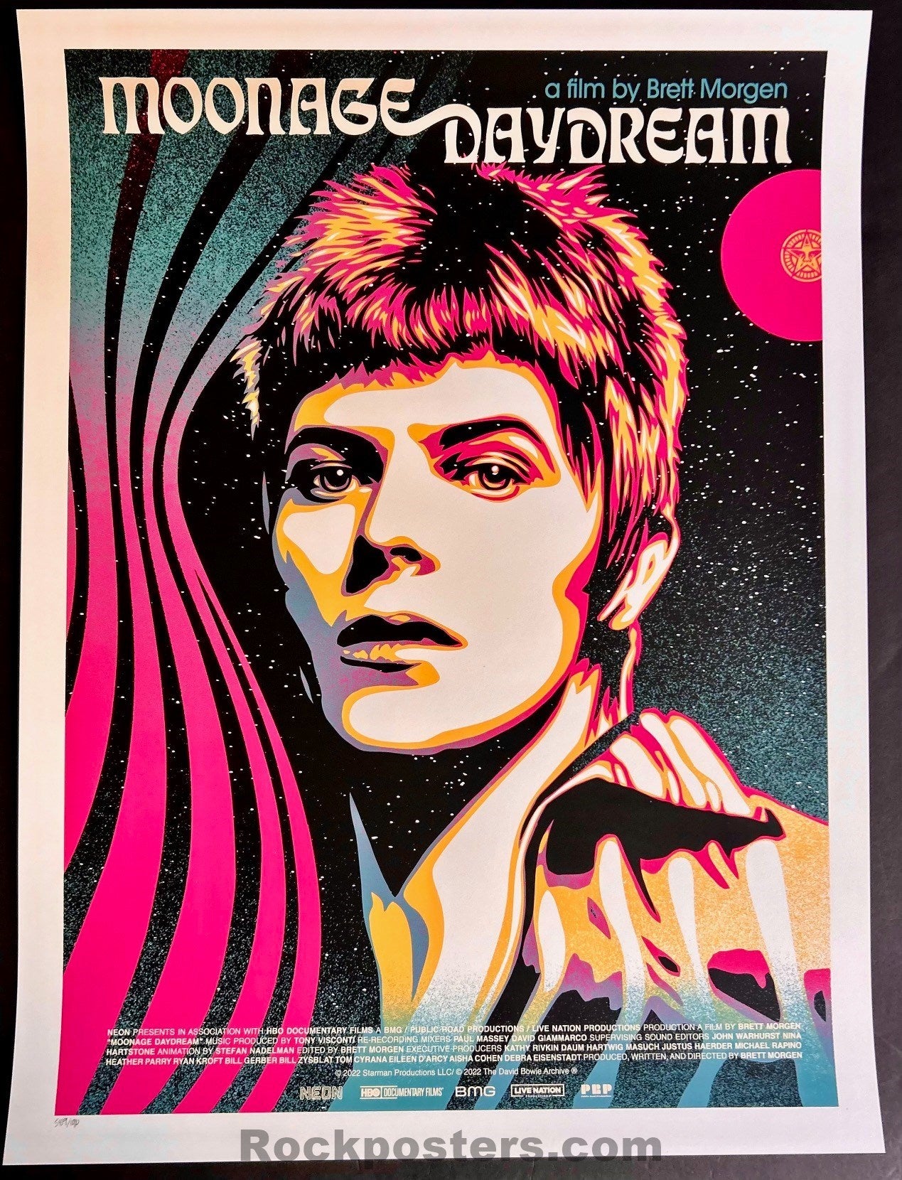 AUCTION - David Bowie - Moonage Daydream '22 - Shepard Fairey - 1st Edition - Mint