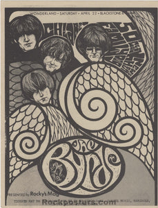 AUCTION - The Byrds - 1967 Handbill - Rocky's Mag Fresno - Near Mint Minus