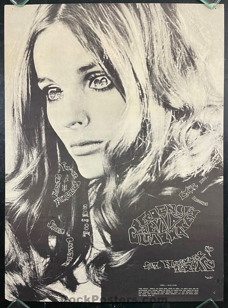 AUCTION - Creedence Clearwater - 1968 Poster - Salt Lake City -  Excellent