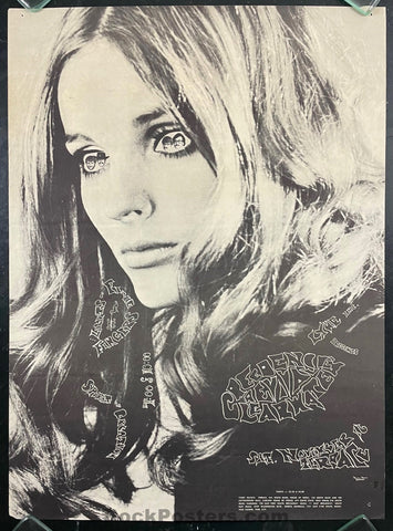 AUCTION - Creedence Clearwater - 1968 Poster - Salt Lake City -  Excellent