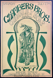 AUCTION - Chambers Brothers - 1968 Poster - Concord, CA  - Excellent