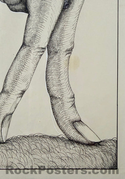Original Artwork - Lee Conklin - Ink Drawing - 1970 - Near Mint - SF Rock Posters & Collectibles