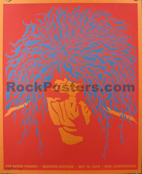 AUCTION - The Cure - Todd Slater - 2008 Poster - Wachovia Spectrum PA - Near Mint