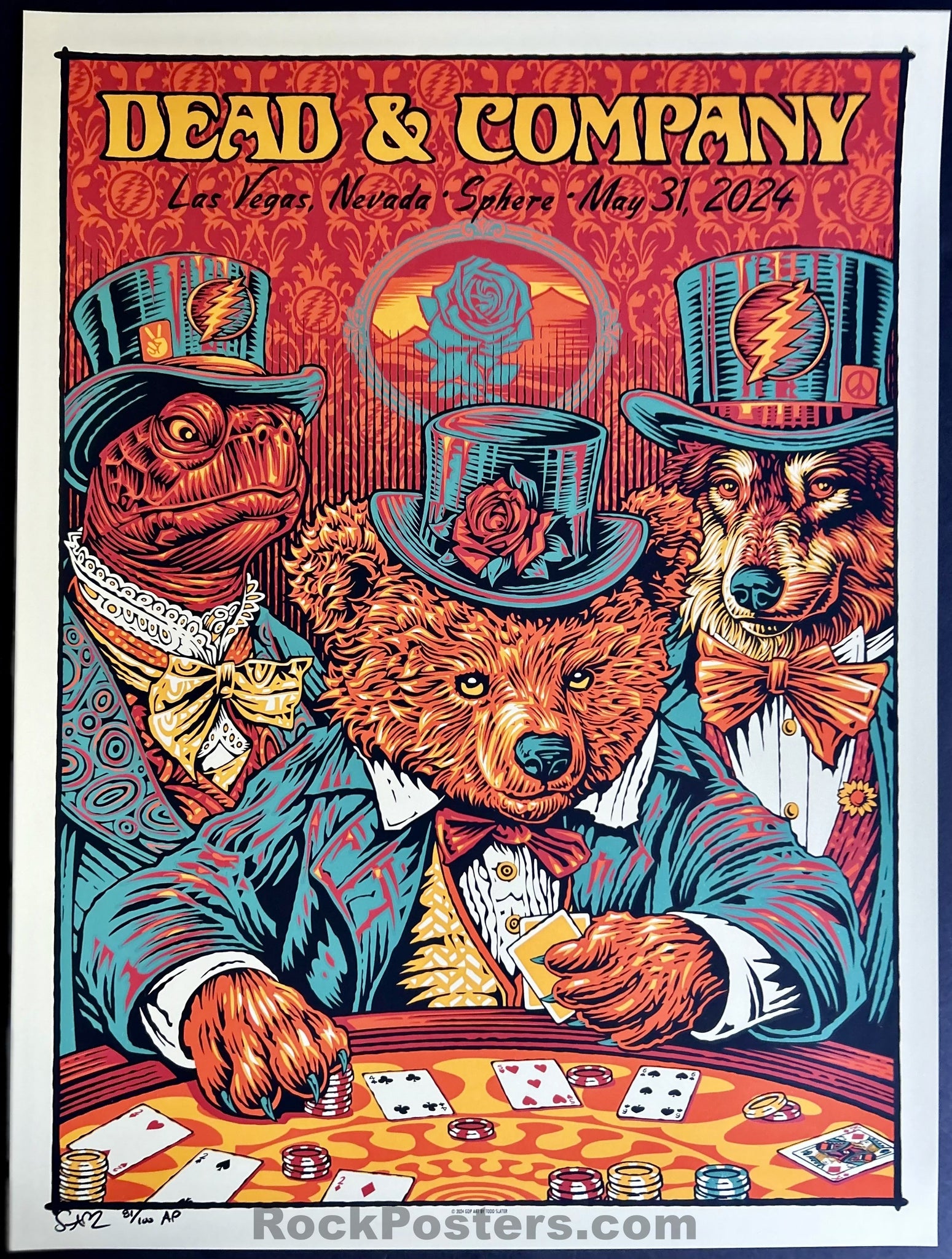 AUCTION - Dead & Company - Las Vegas '24 - The Sphere - Todd Slater - Artist Proof Edition of 100 - Mint