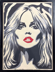 Debbie Harry - Blondie - SIGNED - Zebra Skin - Shepard Fairey - 2014 A/P Edition of 20 - Near Mint